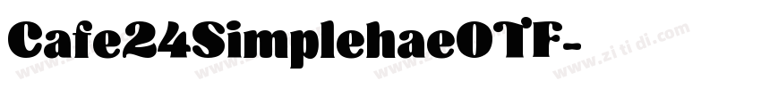 Cafe24SimplehaeOTF字体转换