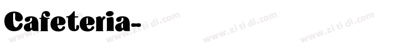 Cafeteria字体转换