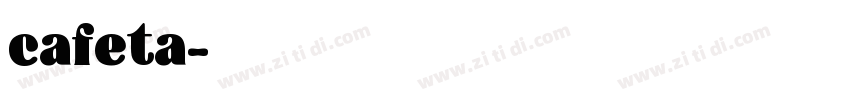 cafeta字体转换