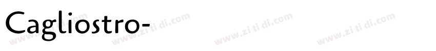 Cagliostro字体转换