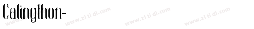 Calingthon字体转换