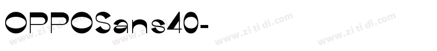 OPPOSans40字体转换