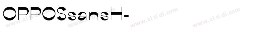 OPPOSsansH字体转换 OPPOSsansH字体转换