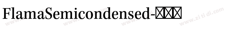 FlamaSemicondensed字体转换