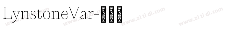 LynstoneVar字体转换