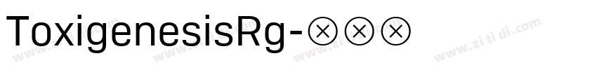 ToxigenesisRg字体转换