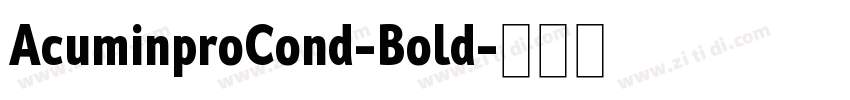AcuminproCond-Bold字体转换