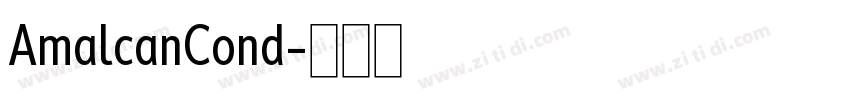 AmalcanCond字体转换