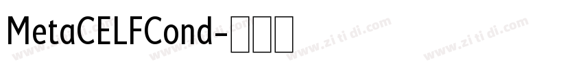 MetaCELFCond字体转换