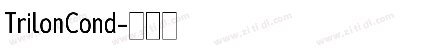 TrilonCond字体转换