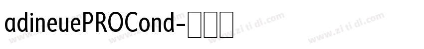 adineuePROCond字体转换