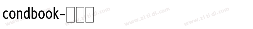 condbook字体转换