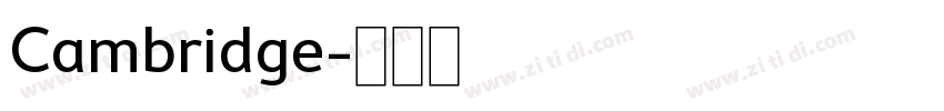 Cambridge字体转换