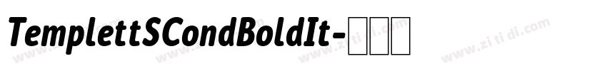 TemplettSCondBoldIt字体转换