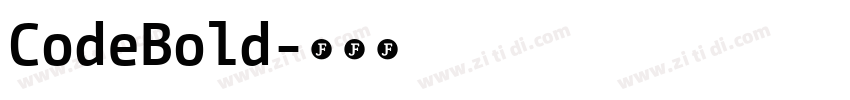 CodeBold字体转换