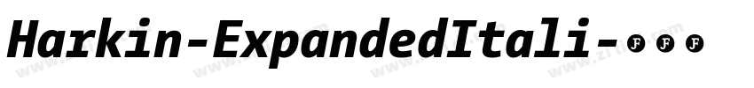 Harkin-ExpandedItali字体转换