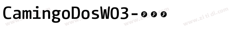 CamingoDosW03字体转换