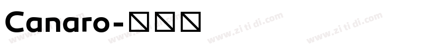Canaro字体转换
