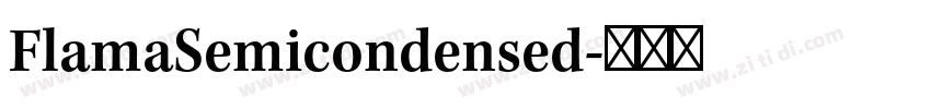 FlamaSemicondensed字体转换