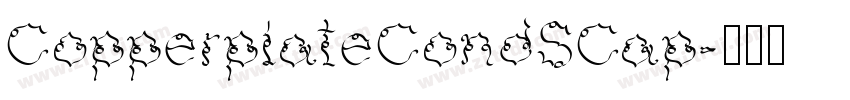 CopperplateCondSCap字体转换