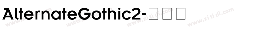 AlternateGothic2字体转换