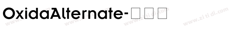 OxidaAlternate字体转换
