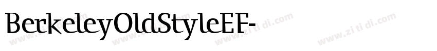 BerkeleyOldStyleEF字体转换