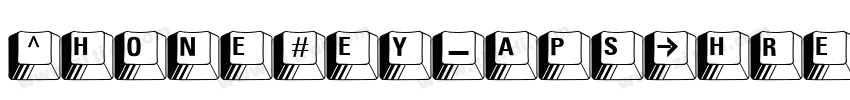 PhoneKeyCapsThree字体转换
