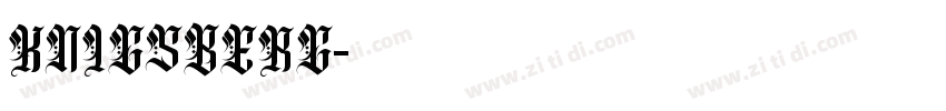 KNIGSBERG字体转换