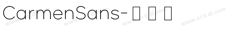 CarmenSans字体转换