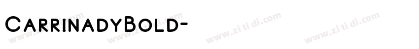 CarrinadyBold字体转换