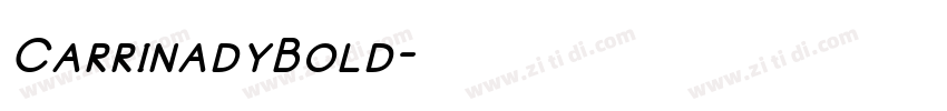 CarrinadyBold字体转换
