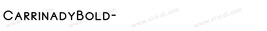 CarrinadyBold字体转换