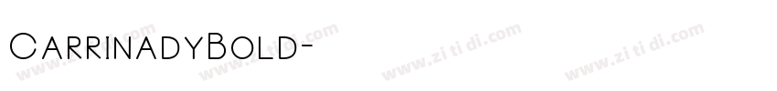 CarrinadyBold字体转换