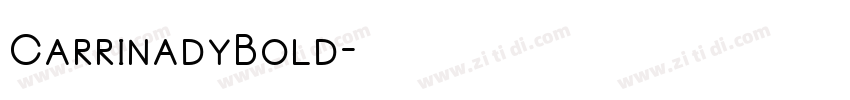 CarrinadyBold字体转换
