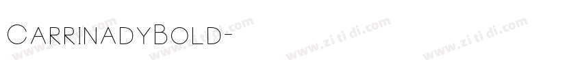 CarrinadyBold字体转换