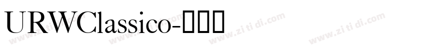 URWClassico字体转换