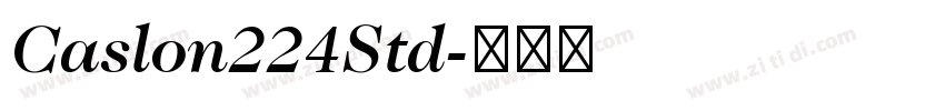 Caslon224Std字体转换