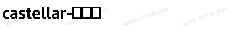 castellar字体转换