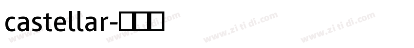 castellar字体转换
