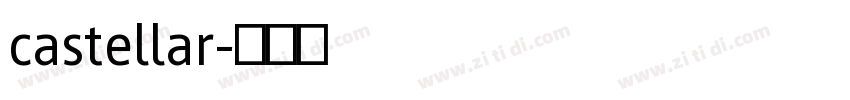 castellar字体转换