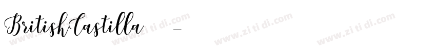 BritishCastilla字体下载字体转换