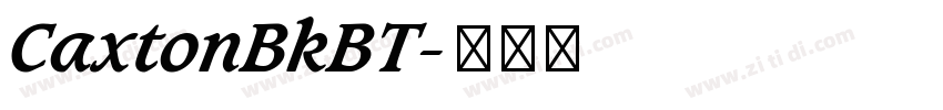 CaxtonBkBT字体转换