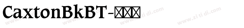 CaxtonBkBT字体转换