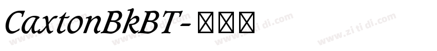 CaxtonBkBT字体转换