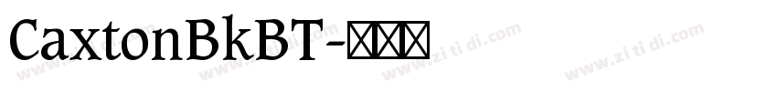CaxtonBkBT字体转换