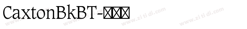 CaxtonBkBT字体转换
