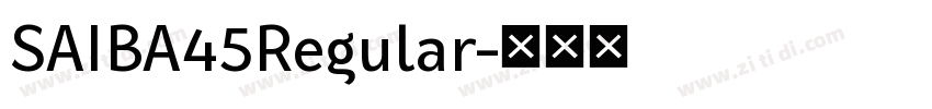 SAIBA45Regular字体转换