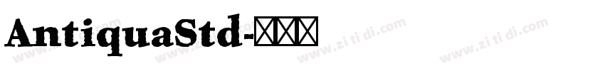 AntiquaStd字体转换