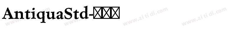 AntiquaStd字体转换
